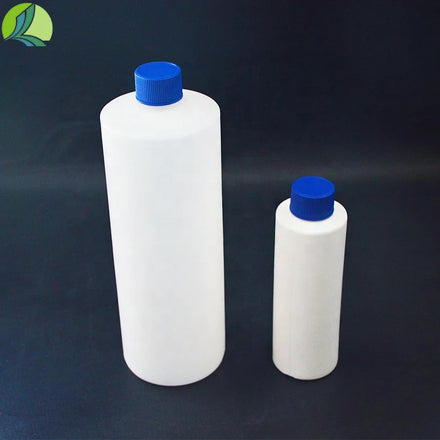 Customized Design 250ml 1L HDPE Plastic Liquid Container Round White Green Water Bottle for Storage and Packaging