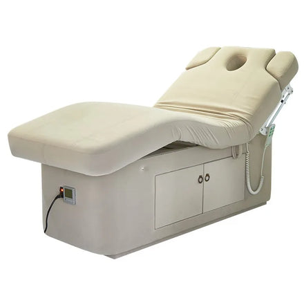 Hot Selling Adjustable Massage Beds in Latex Sponge Simple Beauty Bed for Salon Multifunctional 2 Motor Spa Bed with Cabinet