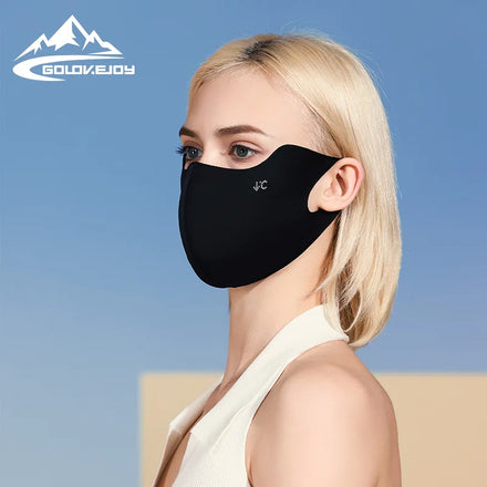 GOLOVEJOY XKZ62 Fashion Cloth Face for Unisex Outdoor Black Washable Reusable Face Bandana