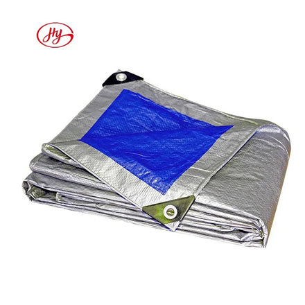 China Customized HDPE PE Coated Plain Reflective Tarpaulin Water Resistant UV Resistant Insulated Multi-Purpose Outdoor