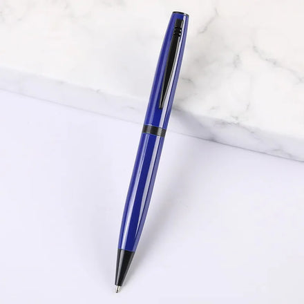 New Metal Ballpoint Pen Promotional Pens Blue Red Twist Ballpoint Pens Set for School Stationery Office Pen