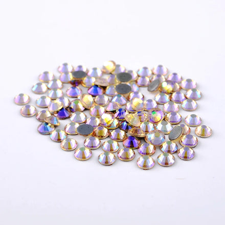 Wholesale SS4 SS6 SS8 AB Hotfix Rhinestones Bulk DIY Loose Hot Fix Crystal Stones for Clothing Accessories