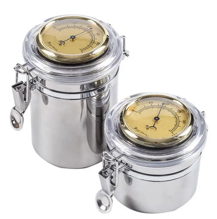 Smellproof Waterproof Stainless Cigar Tobecco Humidor Storage Container Jars Box With Hygrometer