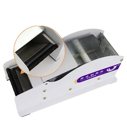 Manual Iron Water Activated Kraft Gum Tape Dispenser Cutting Machine Lightweight Portable Small Yongjin PC220 White