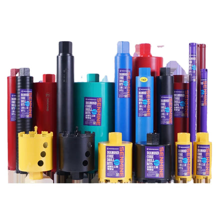 Senmine 180mm Diamond Core Drill Bit M22 Shank 450mm Total Length Wall Concrete Perforator Masonry Drilling Water Wet Marble