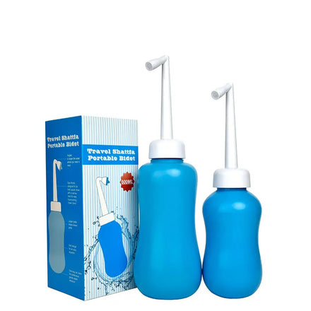 Muslim Eco Friendly Modern Personal Collapsible Shattaf Bidet Bottle Handheld Travel Portable Bathroom Outdoor Peri Bottle