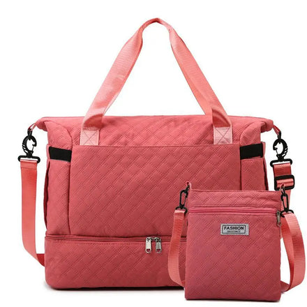 2024 New Fashion Large Capacity Oxford Duffel Bag Waterproof Portable Leisure Sports & Fitness Short Trip Combination Bag