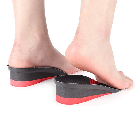 99insoles Half Foot Pad PU Heel Lifts Height Increase Insoles 2 Layers Increase Insole