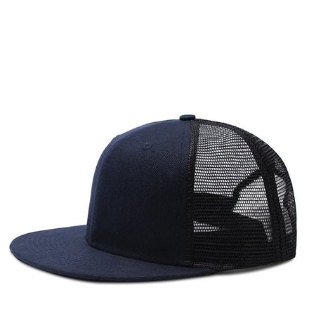High Quality Streetwear Hiphop Camouflage Baseball Mesh Caps Men's Custom Silicone Logo Outdoor Fishing Trucker Camping Cap