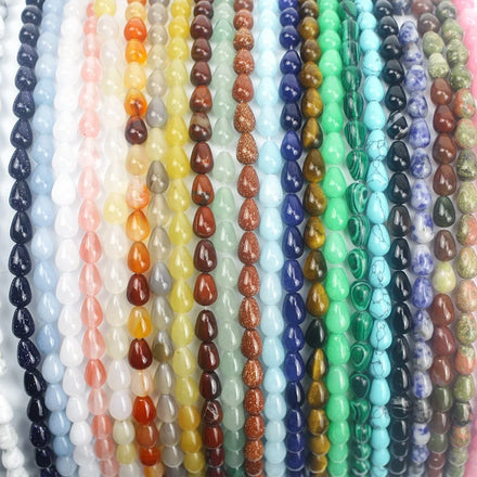 New Arrivals Natural 6*9mm Water Drop Loose Beads Semi-finished Free Form Bead for DIY
