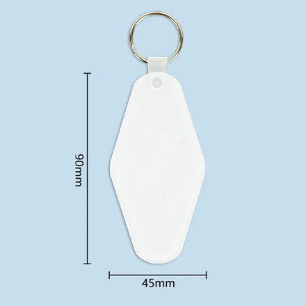 Home Decoration 90x45mm Sublimation Blanks Sailboat-shaped Acrylic Keychain