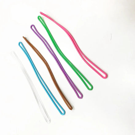 Clear Eco-friendly Silicone/PVC Soft Luggage Tag Loops for Luggage Hanging Bags