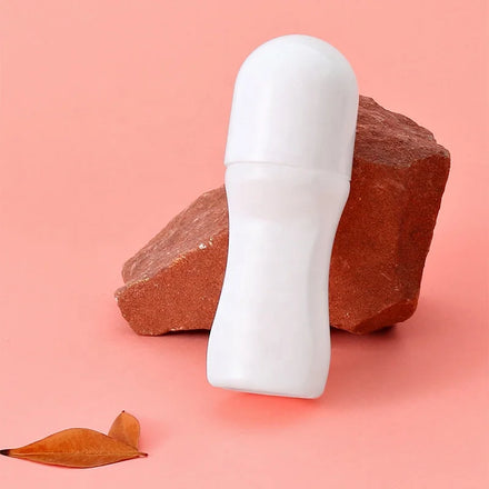 White Hdpe Plastic Roll on Deodorant Empty Bottle 2024 New Arrival Empty Round 30ml Ready to Ship Essential Oil Roller Bottle