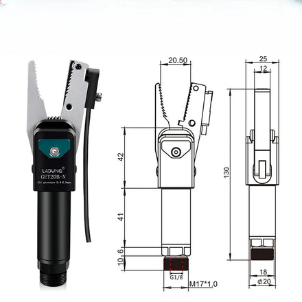 New Arrival Pneumatic Grippers Runner Chuck Robot EOAT Finger Aluminum OEM LADUNG GET20B-20-N(P)