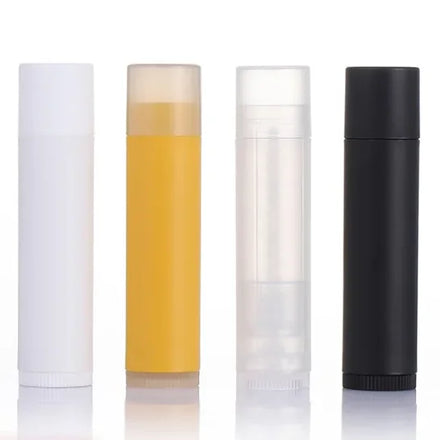 Plastic Round Cute Lip Balm Container Packaging Cosmetic Lipstick Lip Balm Tube