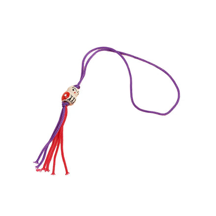 Hot Selling Cute Handmade Wooden Pendant Lucky Dolls for Bag Car Keychain