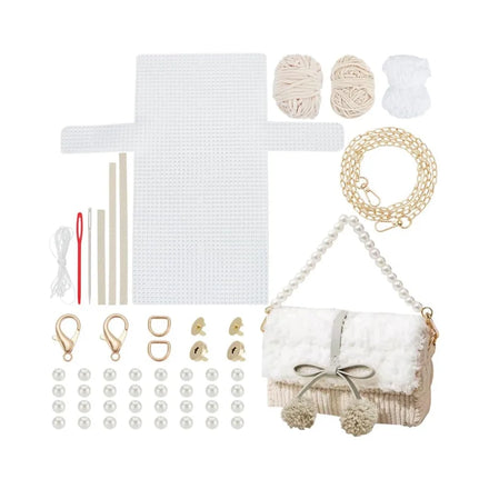 Shoulder Bags DIY Knitting Crochet Crossbag Materials Handmade Purse Stitching Kit for DIY Crafting Embroidery Projects