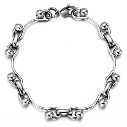 2024 New Trendy Waterproof Jewelry Bracelets Stainless Steel Men