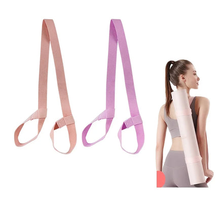 Custom Hot Sale Durable Gym Sport Pilates Strap Adjustable Length Yoga Strap Carrier Polyester/Cotton Material for Yoga Mat