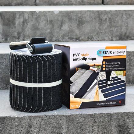 Anti Slip Grip Traction Tape Single Sided Pressure Sensitive PVC Waterproof Acrylic Floor Stairs Warning Tape Colors Carton Box
