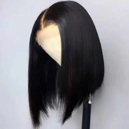 Wholesale Cheap Bob Transparent Lace Human Hair Wig Natural Raw Brazilian Hair Wig 4x4 Closure Short Bob Wigs for Black Women