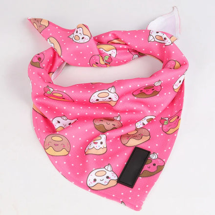 Pet Accessories Bandana Scarf Packaging Custom Pattern Polyester Logo Soft Dog and Pet Bandana