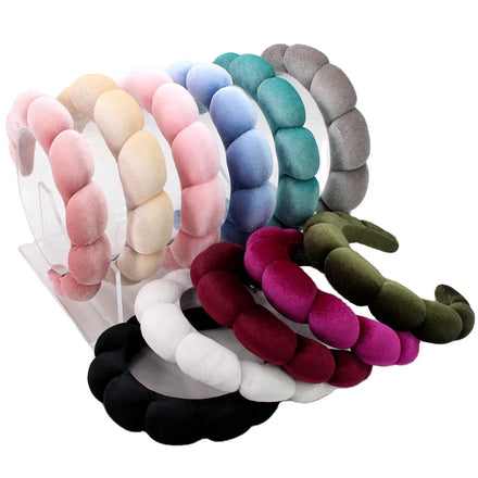 Luxury Women's Skincare Makeup Velvet Sponge Spa Headbands