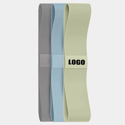 Custom Logo Print Latex Fabric Glute Elastic Fitness Resistance Bands Loop Type Exercise Booty Hip Circle Set