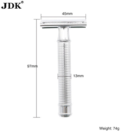 Mens Modern Double Edge Safety One Blade Shaver Razor Metal Handle Classical Shaving Razor