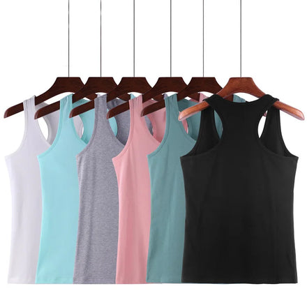 Summer Plus Size Cotton logo Custom Multicolored Plain Fitness Gym Wear Women's tank Top Girls Lady Vest Women Sport Vest