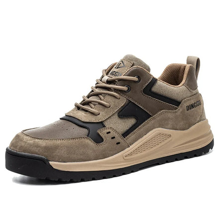 ZG DG037-5 Customized Genuine Leather Upper Steel Toe Work High Ankle Safety Shoes Lightweight Summer Autumn Winter