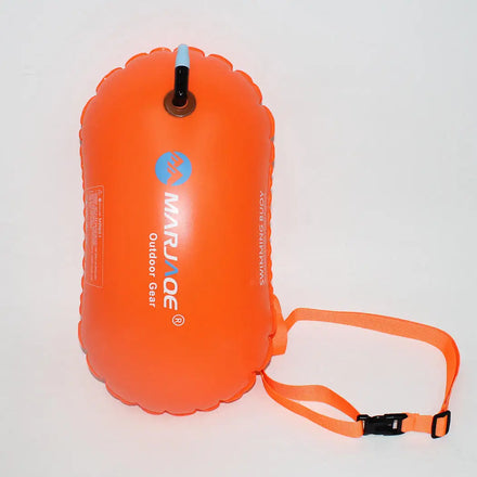 Inflatable Swim Buoy for Open Water with Waterproof Dry Bag and Swim Safety Features for Climbing & Tour Customizable Colors
