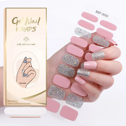 2025 New Trend Custom UV Gel Nail Polish Sticker Spring Design DND Gel Polish Wraps Plastic 2D Type