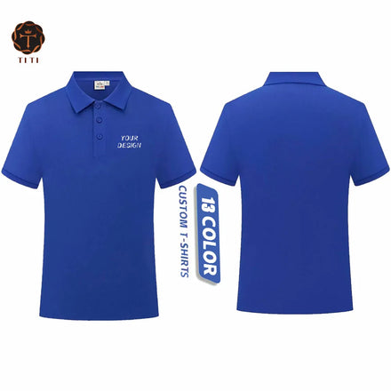 High Quality Custom Men's Cotton Polo Tshirt Wholesale Short Sleeve Embroidered Logo Blank Customized Design