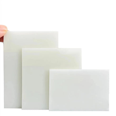 Custom 3*3 Inch Square Self-Adhesive Memo Pad Clear PET Material Transparent Sticky Notes