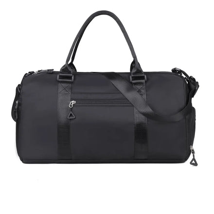 Custom Logo Dry Wet Sport Duffel Holdall Training Yoga Travel Overnight Weekend Shoulder Tote Gym Bag with Shoes Compartment