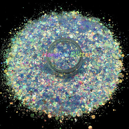 Hexagon Shaped Christmas Decorations Bulk Candle Soap Making Tumbler Chunky Mixed Glitter Epoxy Resin for Christmas Decorations
