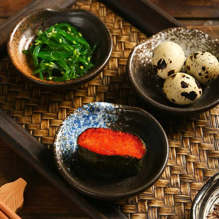Japanese Style Eco-Friendly Ceramic Soy Sauce Vinegar Seasoning Dish Barbecue Dipping Bowl Round Snack Plate