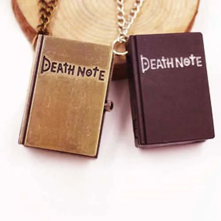 Japanese Anime Antique Necklace Chain Clock Pendant Death Note Book Quartz Pocket Watch for Men Women