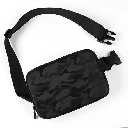 Wholesale Custom Logo Waterproof Nylon Sport Running Belt Phone Pocket Fanny Pack Crossbody Lu Lu Waist Bag Men