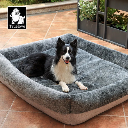 Truelove Wholesale Warm Comfortable Premium Dog Bed for Large Dogs High Quality Soft Removable Calming Plush Cat Pet Sofa Bed