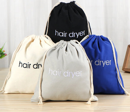 Natural Muslin Cotton Drawstring Bag Customized Embroidery Logo Packaging Bag Custom Jewelry Pouch Personalized Dust Bag
