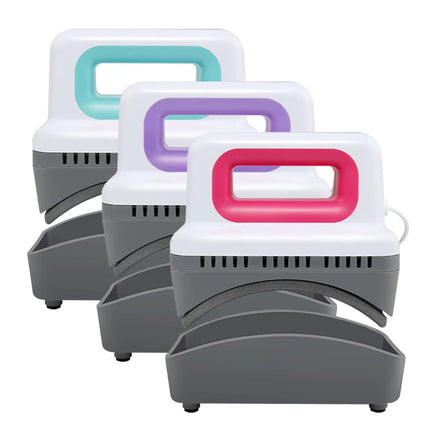 4 Heating Levels & Auto-Off Mini Portable Hat Heat Press Machine for Hats with Curved Heating Plate & Pressing Base