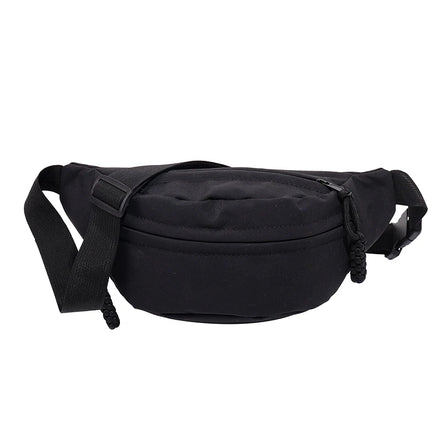 DICHOS New Fashion Unisex Customized Canvas Casual Messenger Bag Nylon Zipper Closure Outdoor Sports Durable Fanny Pack