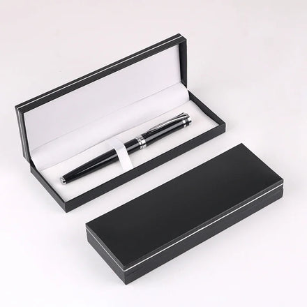 2025 Manufacturer Promotion Stationery White Red Blue Classic Ballpoint Roller Gel Pens Metal Pens Set with Custom logo