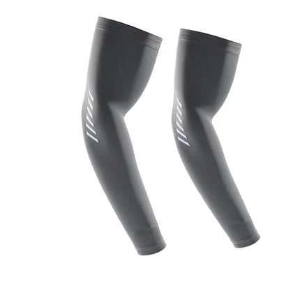 Wholesale Men's Ice Cool Sleeve Ice Silk Sunscreen Sleeve extra Size UV protection Summer Biker Arm Sleeve