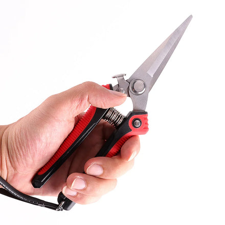 Orchard Professional Stainless Steel Ratchet Hedge Shears Industrial Gardening Scissors Anti-Slip Grip Plastic DIY Loppers