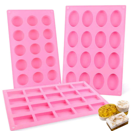 Custom logo Reusable Mould BPA Free Silicone Mini Rectangle Shape Handmade Soap Mold for Soap Making