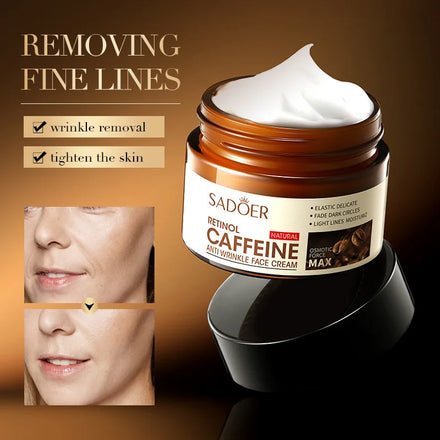 Natural Vegan Collagen Retinol Glycerin Caffeine Firming Moisturizing Facial Cream 50ml for All Skin Types