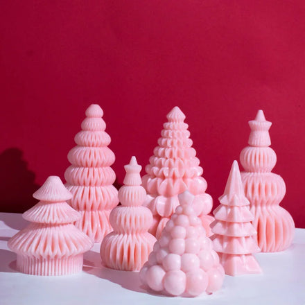 New Christmas Tree Aromatherapy Candle Silicone Mold DIY Handmade Gypsum Expanded Fragrance Stone Silicone Grinding Tool
